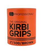 Lady Jane Professional 2" Waved Kirbigrips Grips Brown 500 Pack