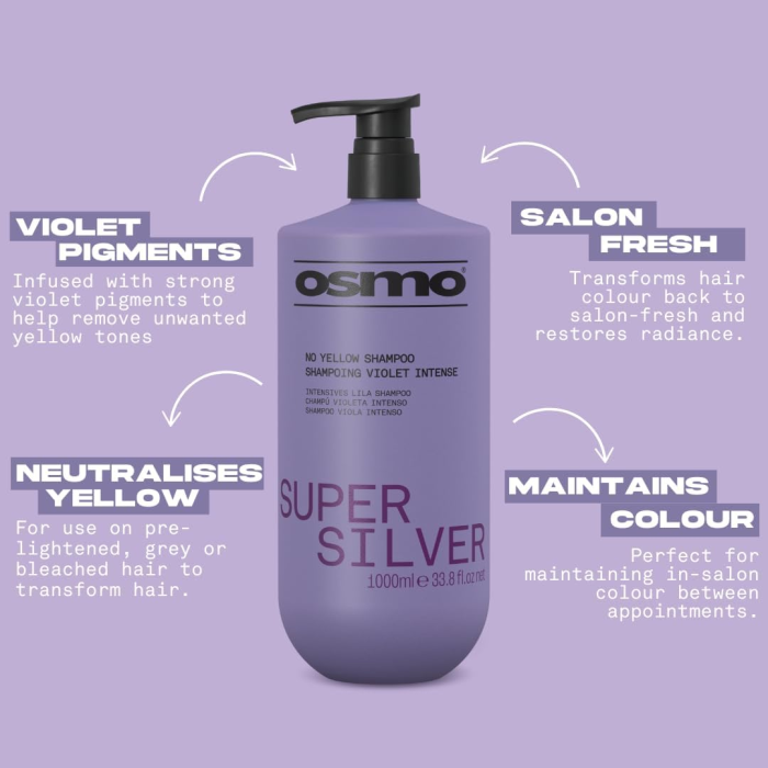Osmo Super Silver Shampoo 1000ml - Professional Choice