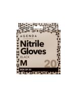 Agenda Disposable Nitrile Gloves UltraFlex Black (20) - Medium