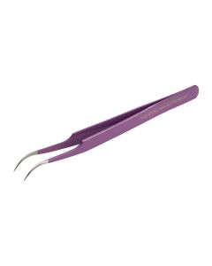Ee- Camera Angle Curved Tweezers Purple