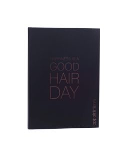 Agenda Appointment Book 6 Column - Black (Good Hair Day)