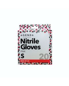 Agenda Disposable Nitrile Gloves UltraFlex Pink (20) - Small 