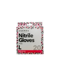 Agenda Disposable Nitrile Gloves UltraFlex Pink (20) - Large