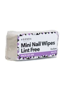 Agenda Disposable Mini Nail Wipes Lint Free (200)