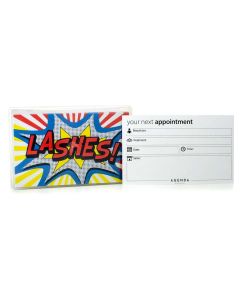 Agenda Appointment Cards - Pop Art - Lashes 100pk