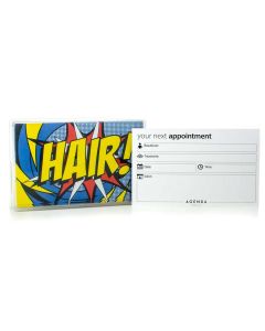 Agenda Appointment Cards - Pop Art - Hair 100pk
