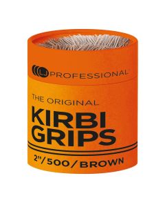 Lady Jane Professional 2" Waved Kirbigrips Grips Brown 500 Pack