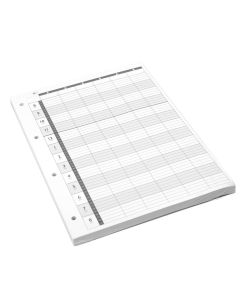 Agenda Loose Leaf Refill Pages - 6 Assistant 100pk