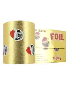 Prisma Embossed Foil - Pugsley Christmas Foil Gold 100M