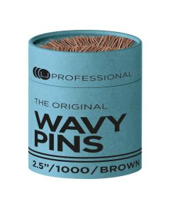 Lady Jane Professional 2.5" Fine Wavy Pins Hairpins Brown 1000 Pack