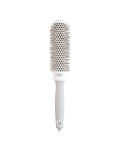 Olivia Garden Expert Blowout Speed Wavy Bristles White & Grey Brush 35