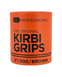 Lady Jane Professional 2" Waved Kirbigrips Grips Brown 500 Pack