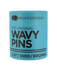 Lady Jane Professional 2.5" Fine Wavy Pins Hairpins Brown 1000 Pack