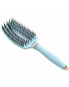 Olivia Garden Inner Child FingerBrush Care Iconic Boar & Nylon - Light Blue