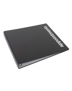 Agenda Loose Leaf Binder - 9 Assistant - Black